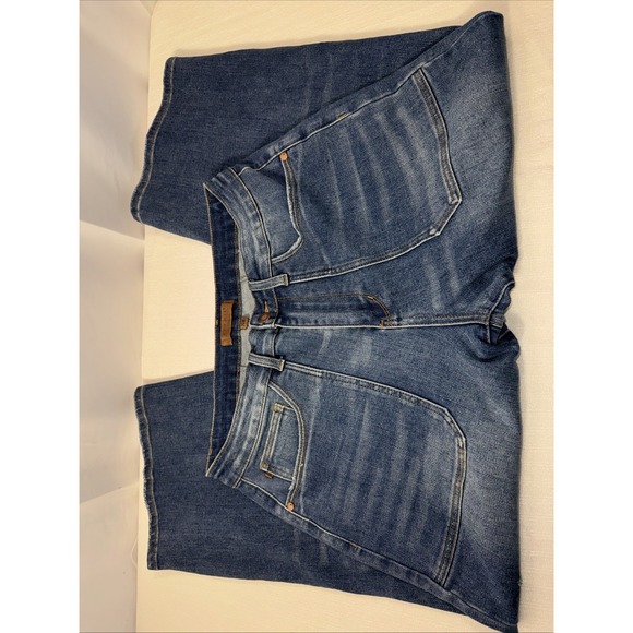 Judy Blue High Waist, Utility Pockets, Crop Wide Leg Jeans Sz 14 W - Picture 2 of 8